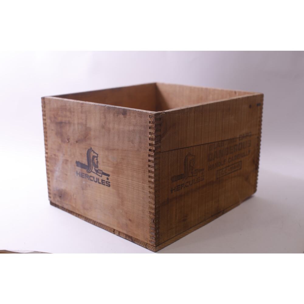 1930s, Hercules, Blasting Caps, Crate, Wooden Box, Vintage, ~ 250622-WH 109